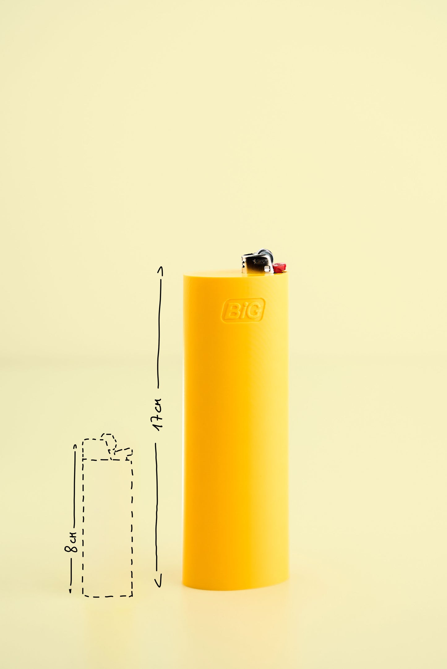 Yellow BiG lighter