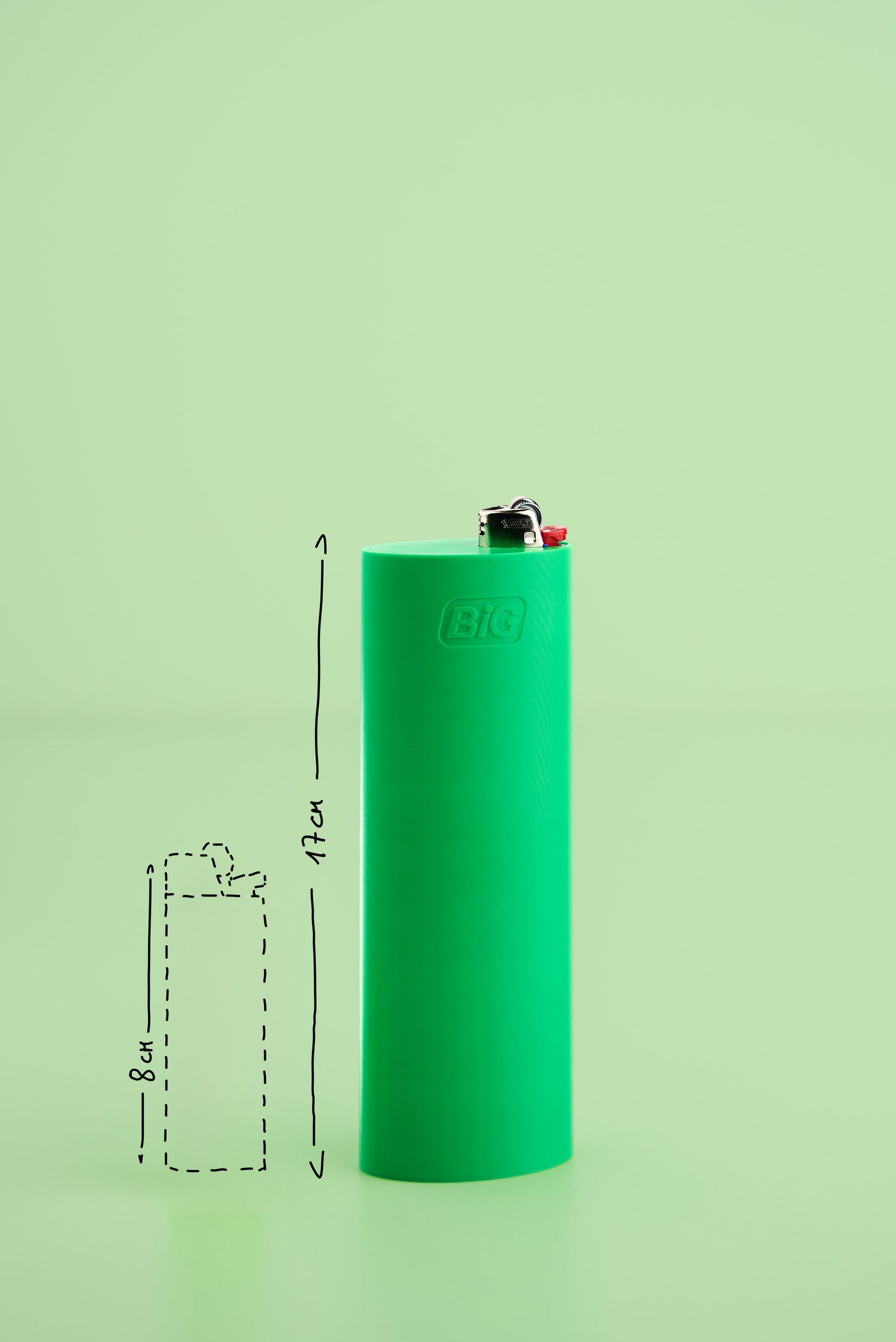 BiG green lighter